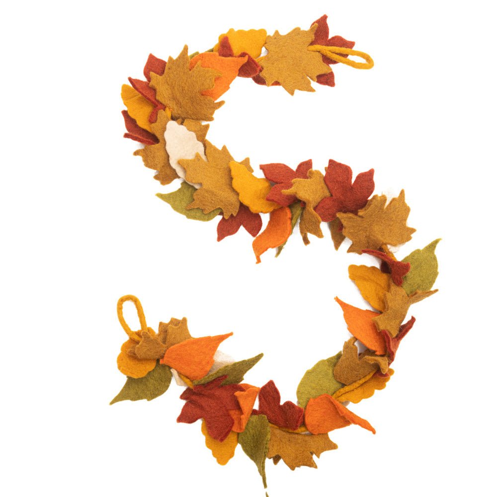 Felt Maple Leaf Garland - Joy