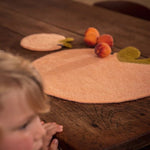 Felt Peach Placemat - Joy
