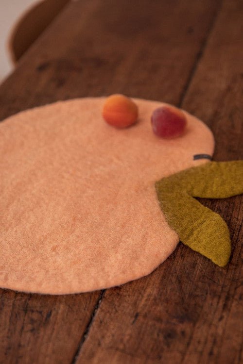 Felt Peach Placemat - Joy