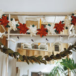 Felt Poinsettia Garland - Joy