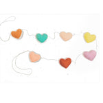 Felt Rainbow Heart Garland - Joy