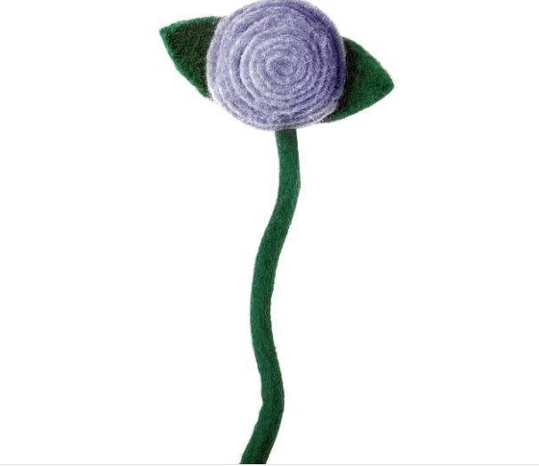 Felt Tea Roses: Light Purple - Joy