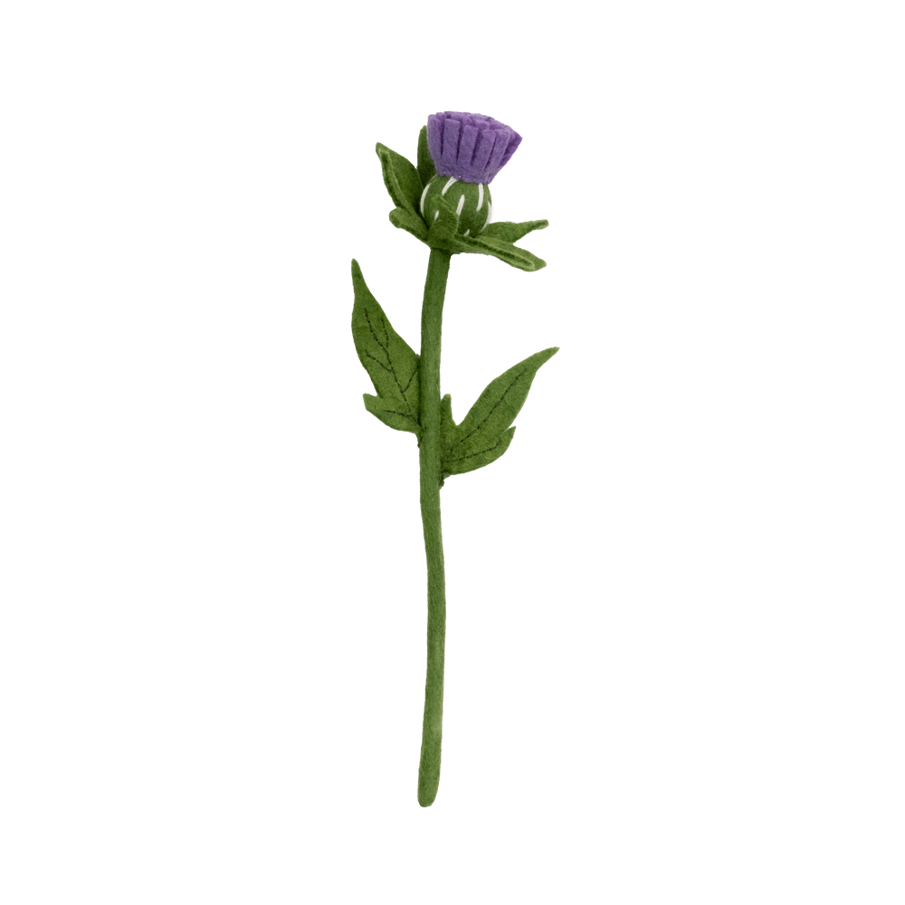 Felt Thistle Stem: Lavender - Joy