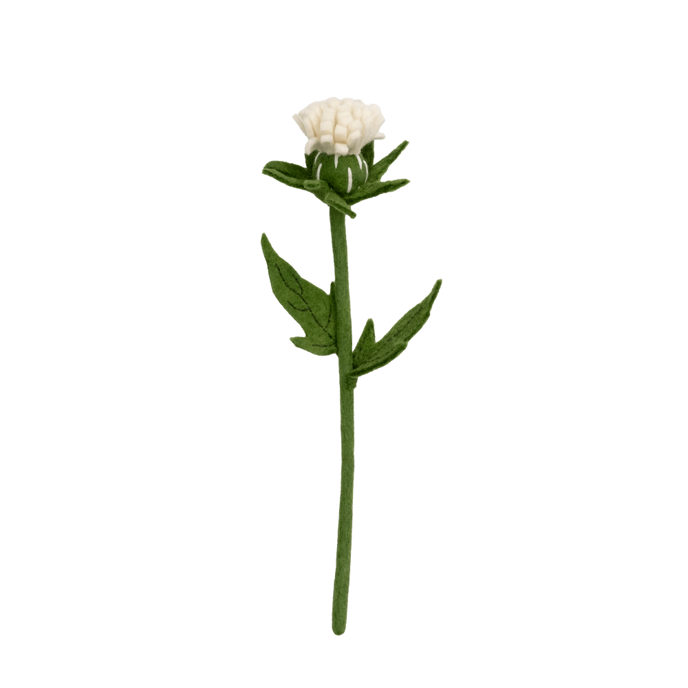 Felt Thistle Stem: White - Joy