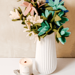 Felt Watsonia Flower: Cerulean Blue - Joy
