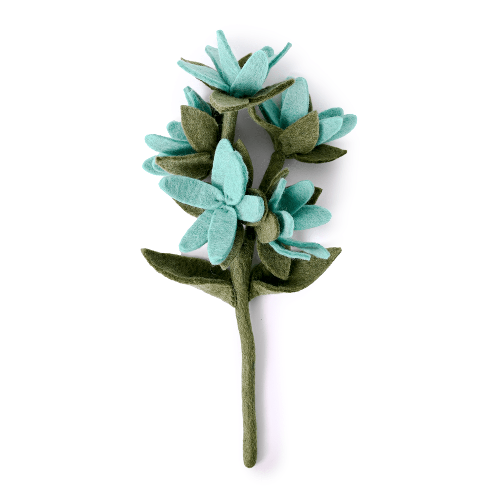Felt Watsonia Flower: Light Blue - Joy