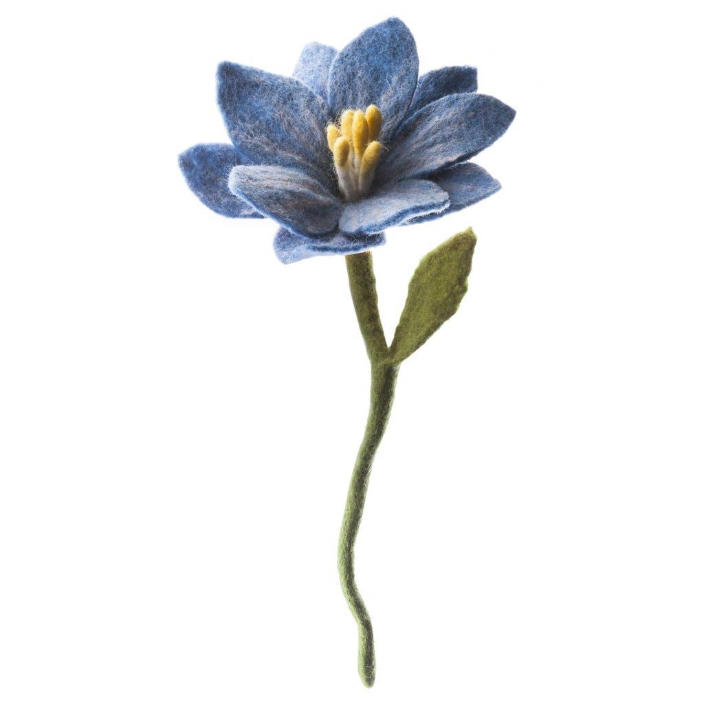 Felt Wildflowers: Blue - Joy