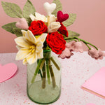 Felt Wildflowers: Ruby Red - Joy