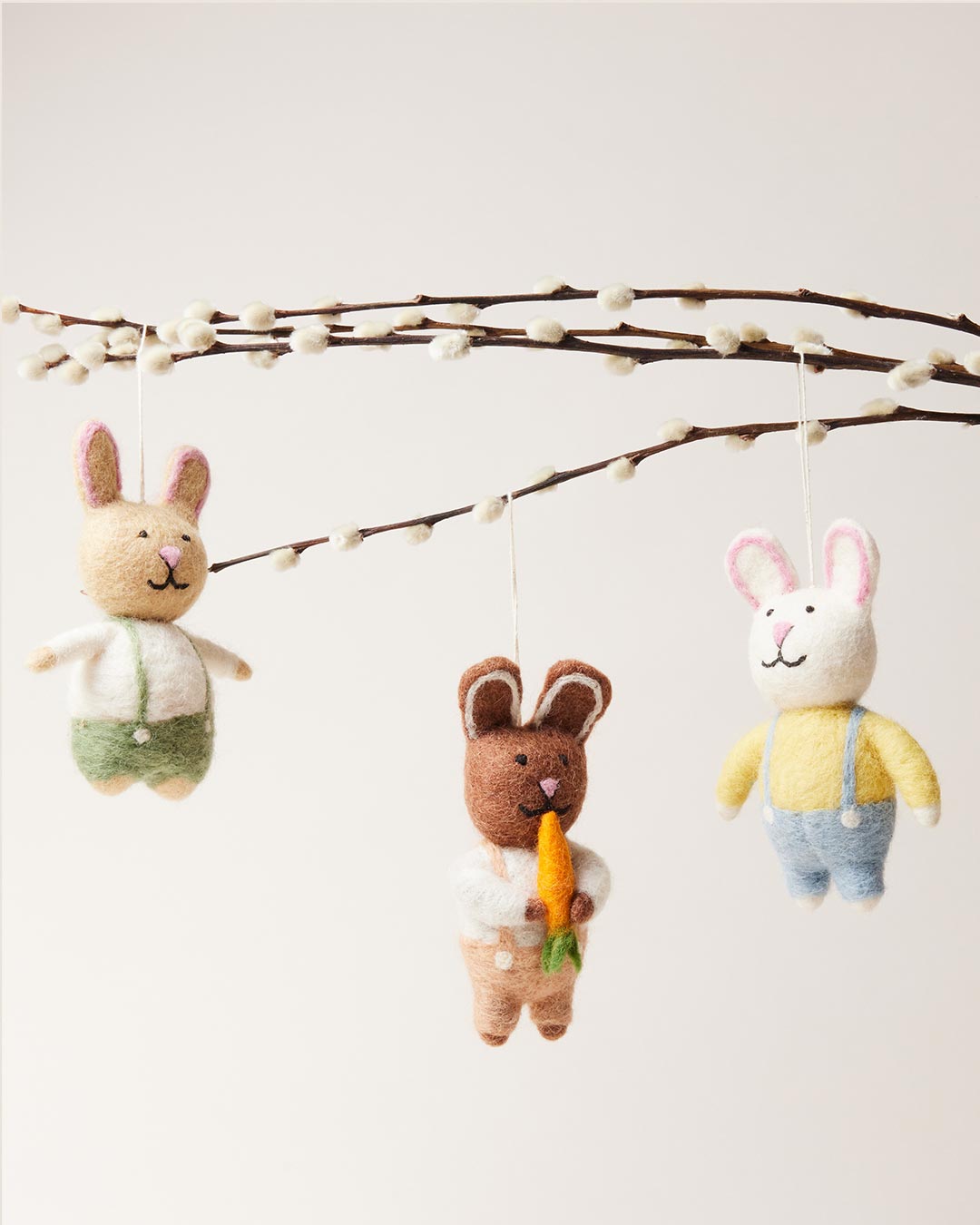 Felted Carrot Ornaments - Joy