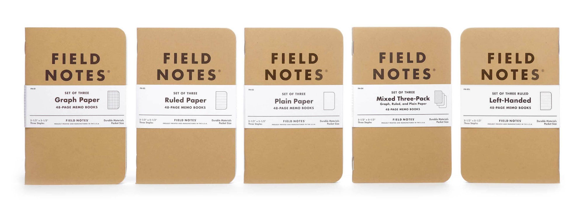 Field Notes Original Kraft Notebooks - 3 packs - Joy