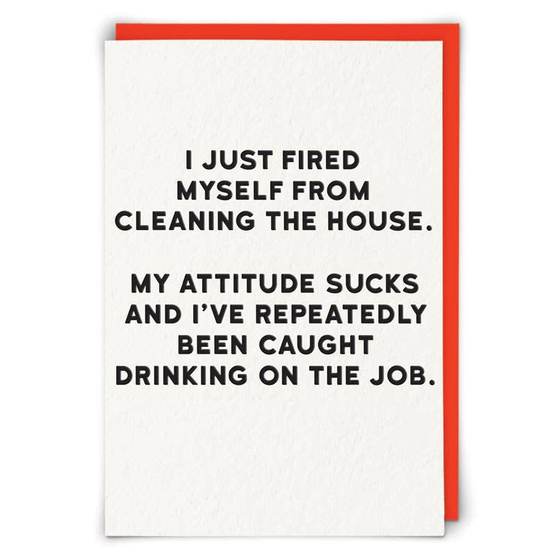 Fired Greetings Card - Joy