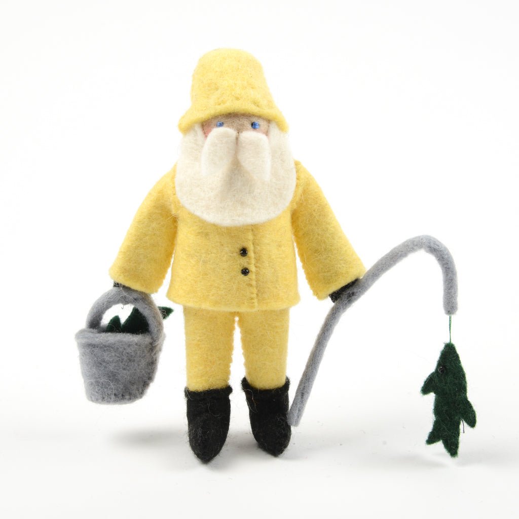 Fishing on the Docks Santa Ornament - Joy Gift Shoppe