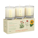 Floral Bouquet - Plant the Box Votive Candle Trio - Joy Gift Shoppe