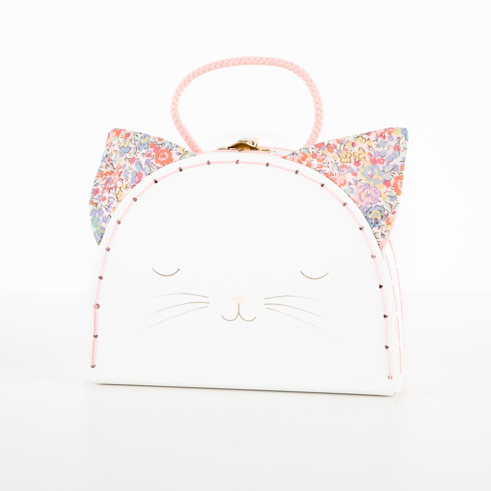 Floral Kitty Mini Suitcase Doll - Joy
