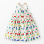 Flowers Sleeveless Button Front Dress - Joy Gift Shoppe