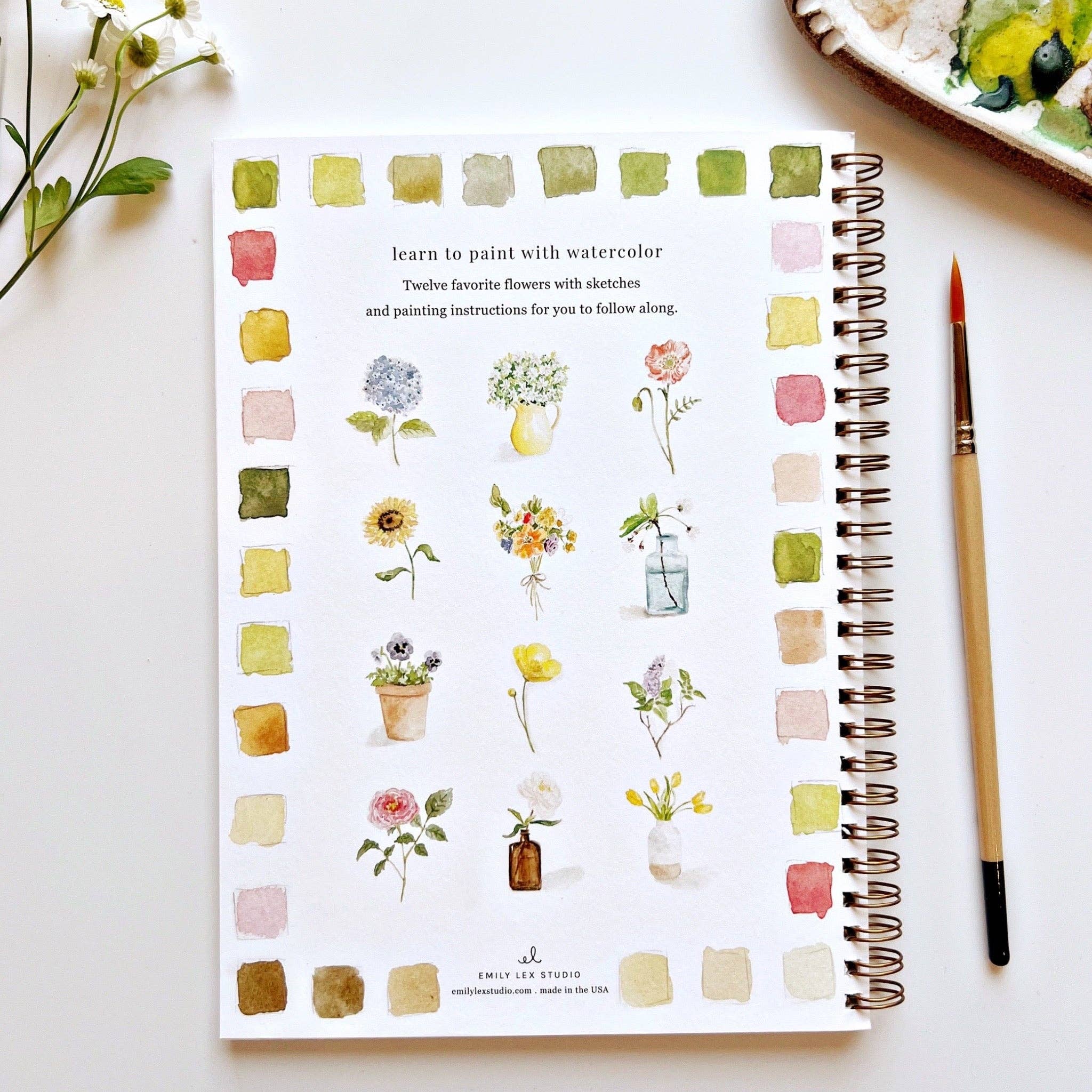Flowers Watercolor Workbook - Joy