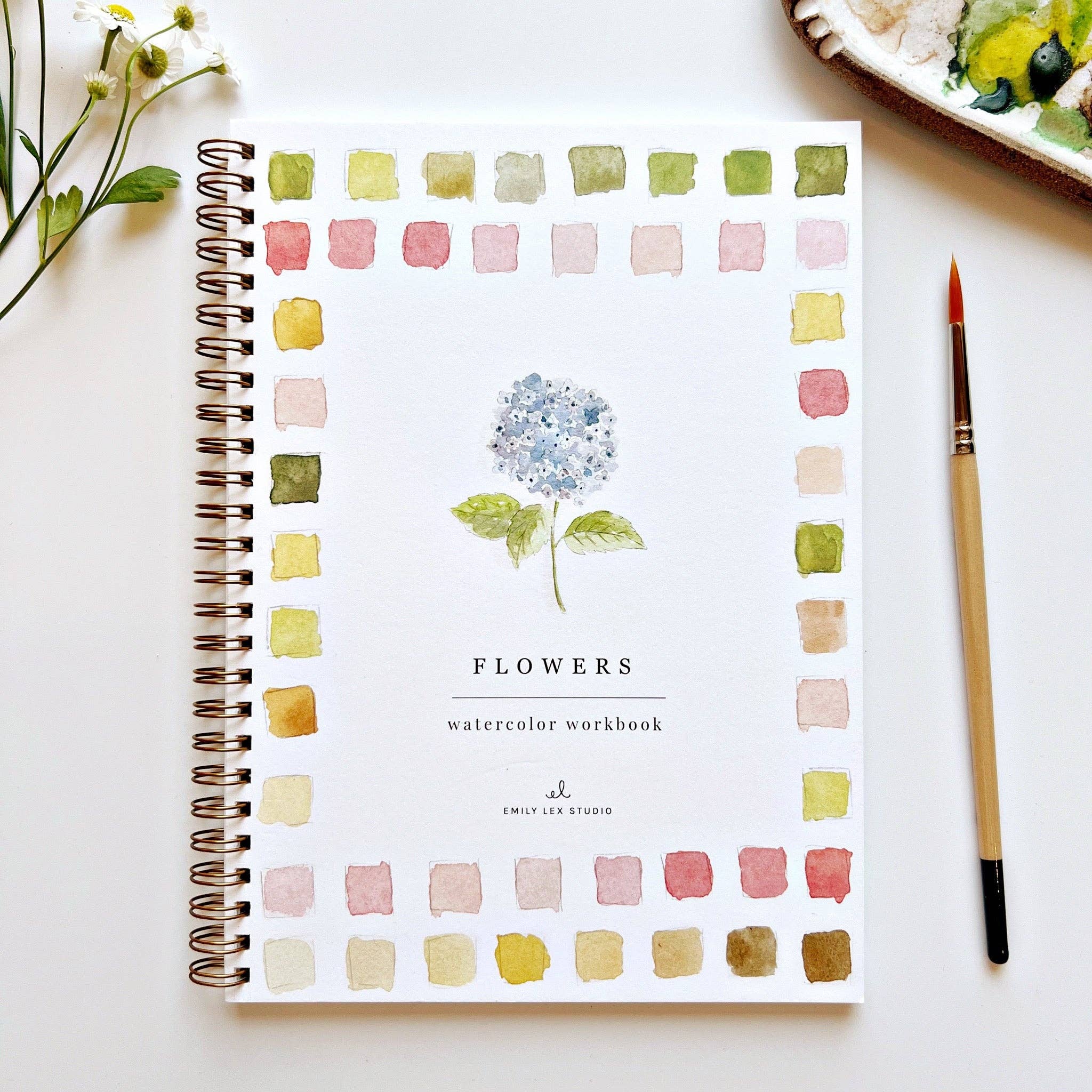 Flowers Watercolor Workbook - Joy
