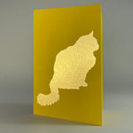 Fluffy Cat on Yellow - Joy Gift Shoppe