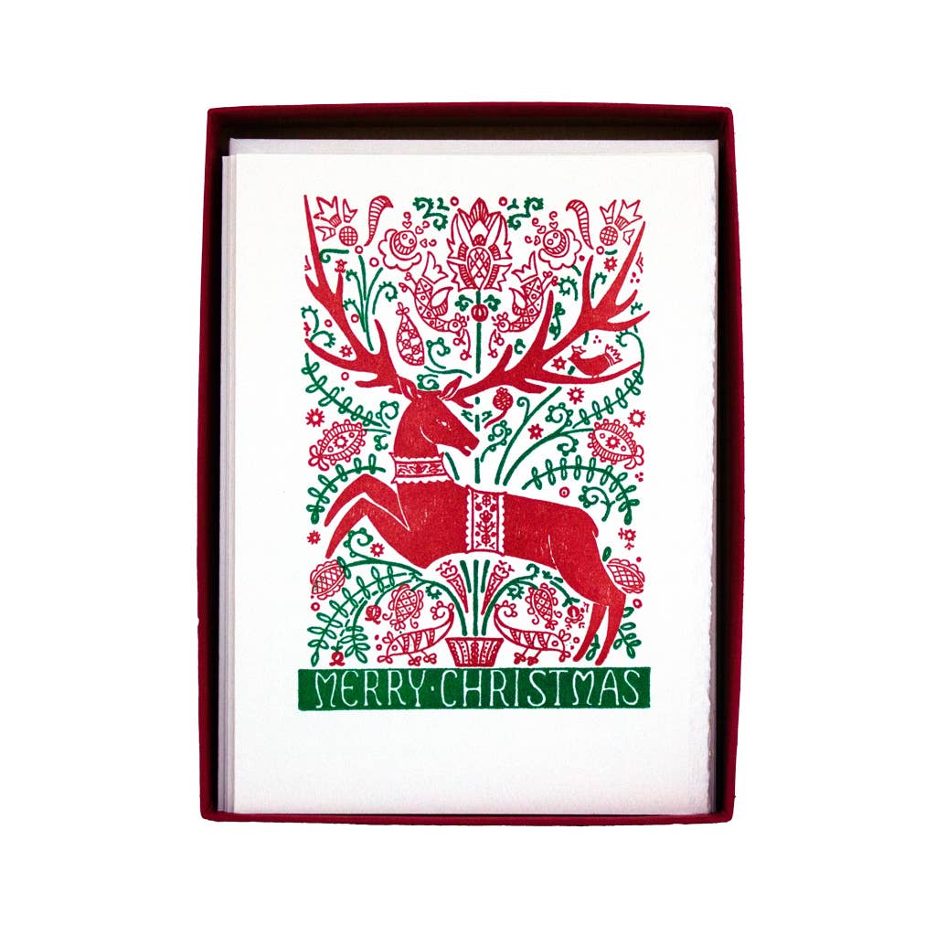 Folk Deer - Boxed Set of 8 - Joy