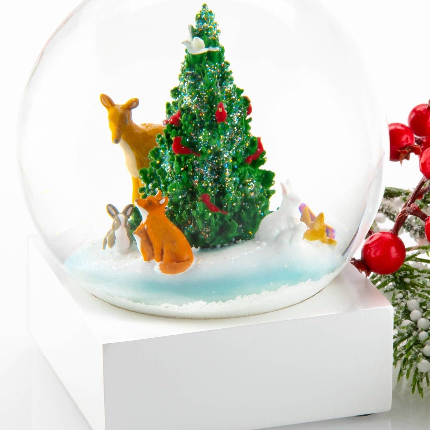 Forest Friends Snow Globe - Joy