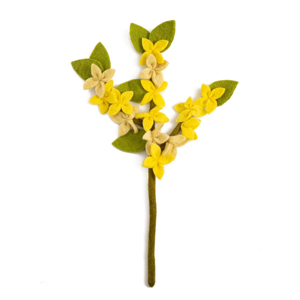 Forsythia Felt Flower - Joy