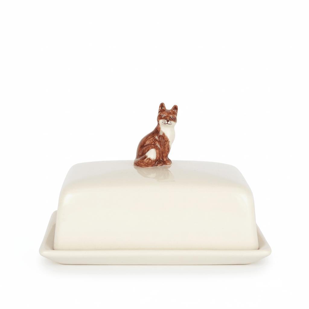 Fox Butter Dish - Joy