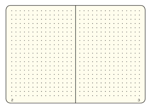 Fox Red Medium Hardcover Notebook - Dotted - Joy