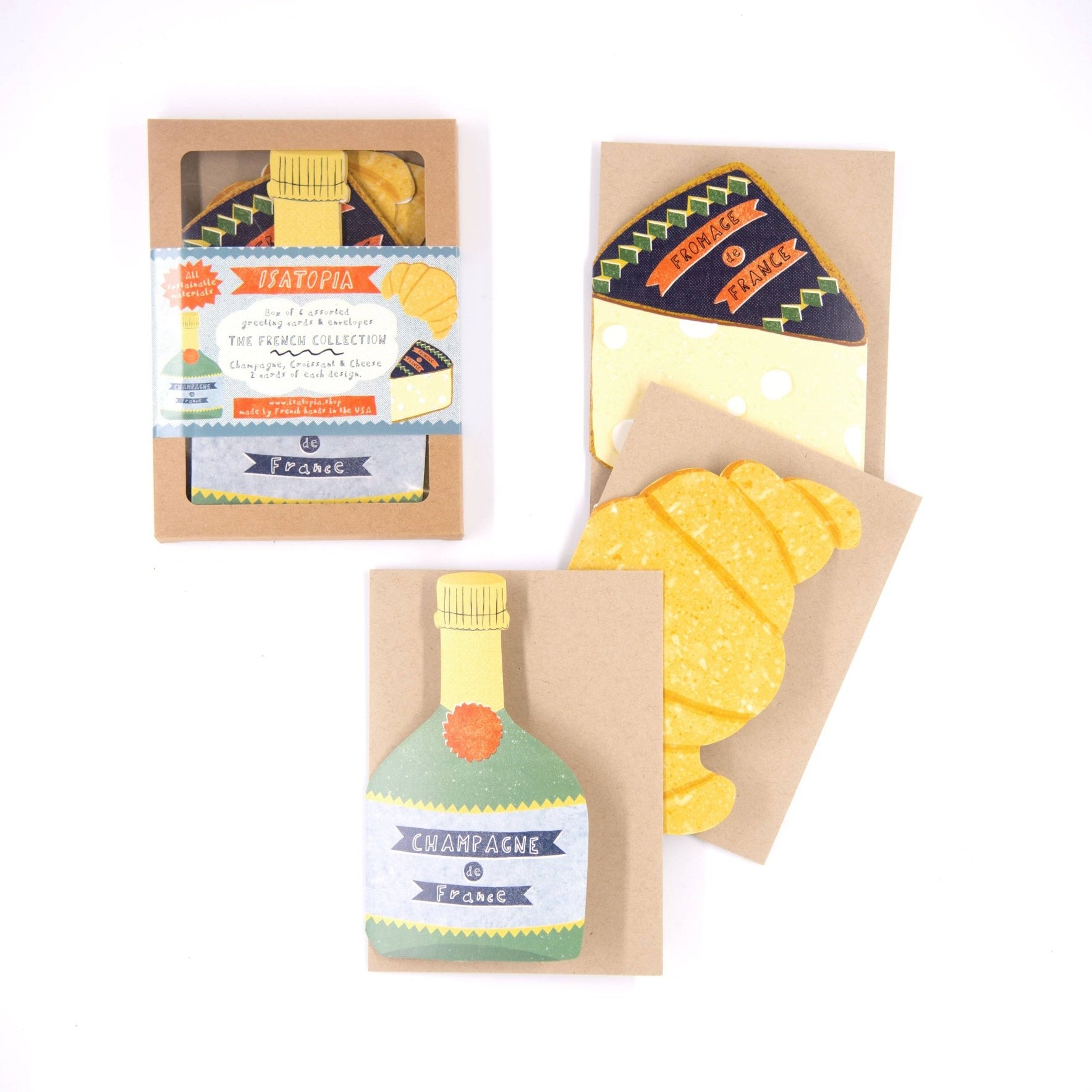 French Collection Cards - Box of 6 - Joy