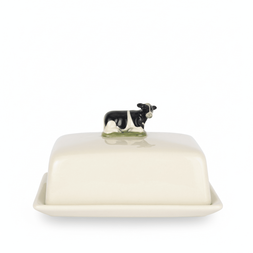 Friesian Cow Butter Dish - Joy