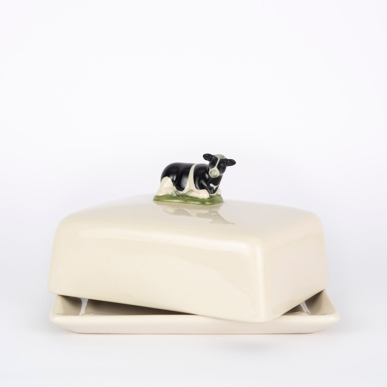 Friesian Cow Butter Dish - Joy