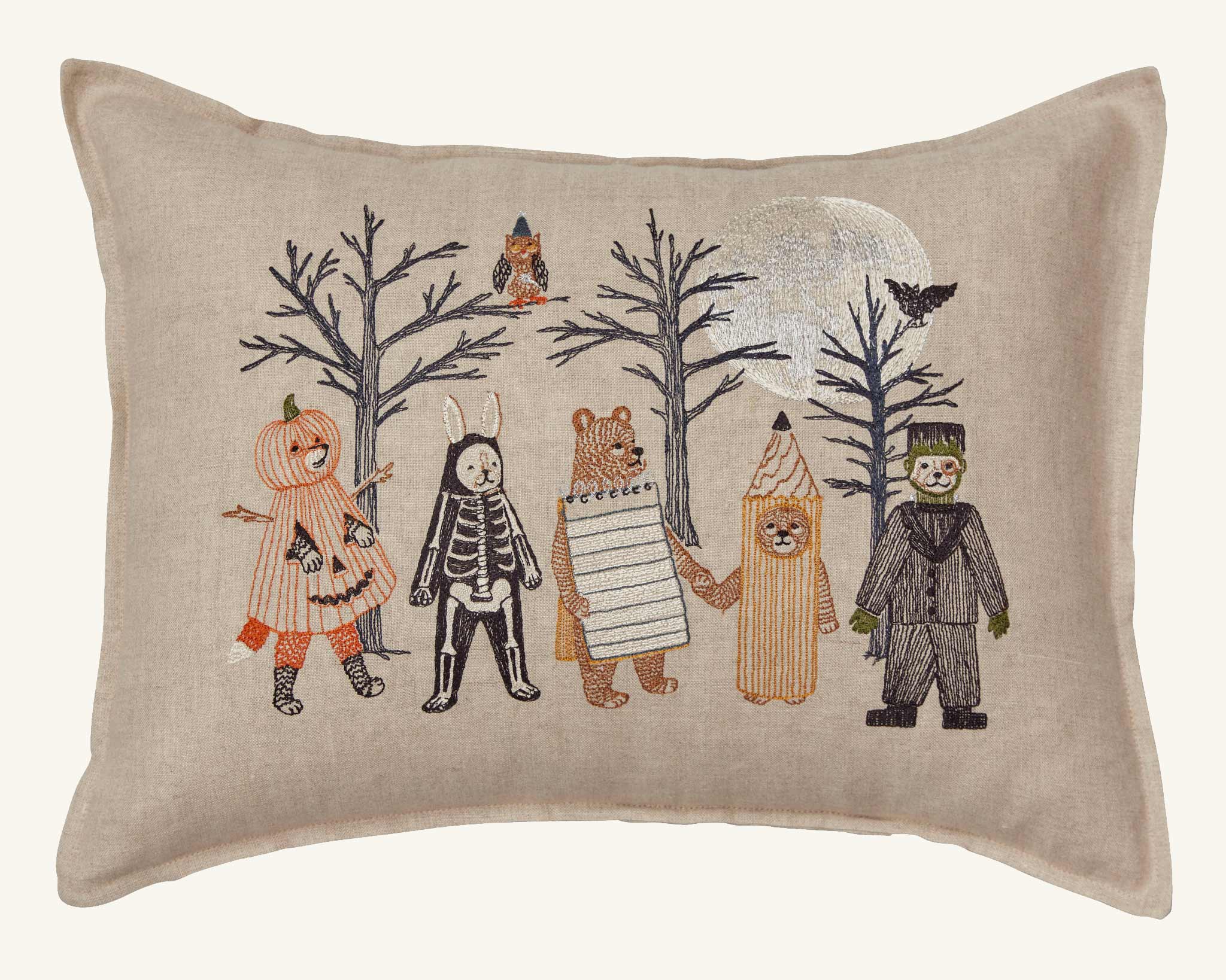 Full Moon Masquerade Pillow - Joy