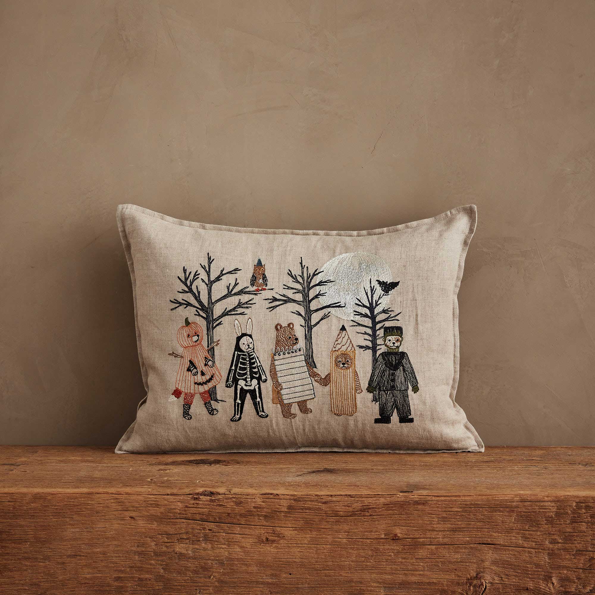 Full Moon Masquerade Pillow - Joy