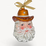 Game Day Burnt Orange Cowboy Santa 2026 Ornament - Joy Gift Shoppe