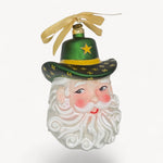 Game Day Green & Gold Cowboy Santa 2026 Ornament - Joy Gift Shoppe