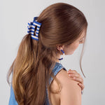 Game Day Striped Beaded Claw Clip - Joy Gift Shoppe