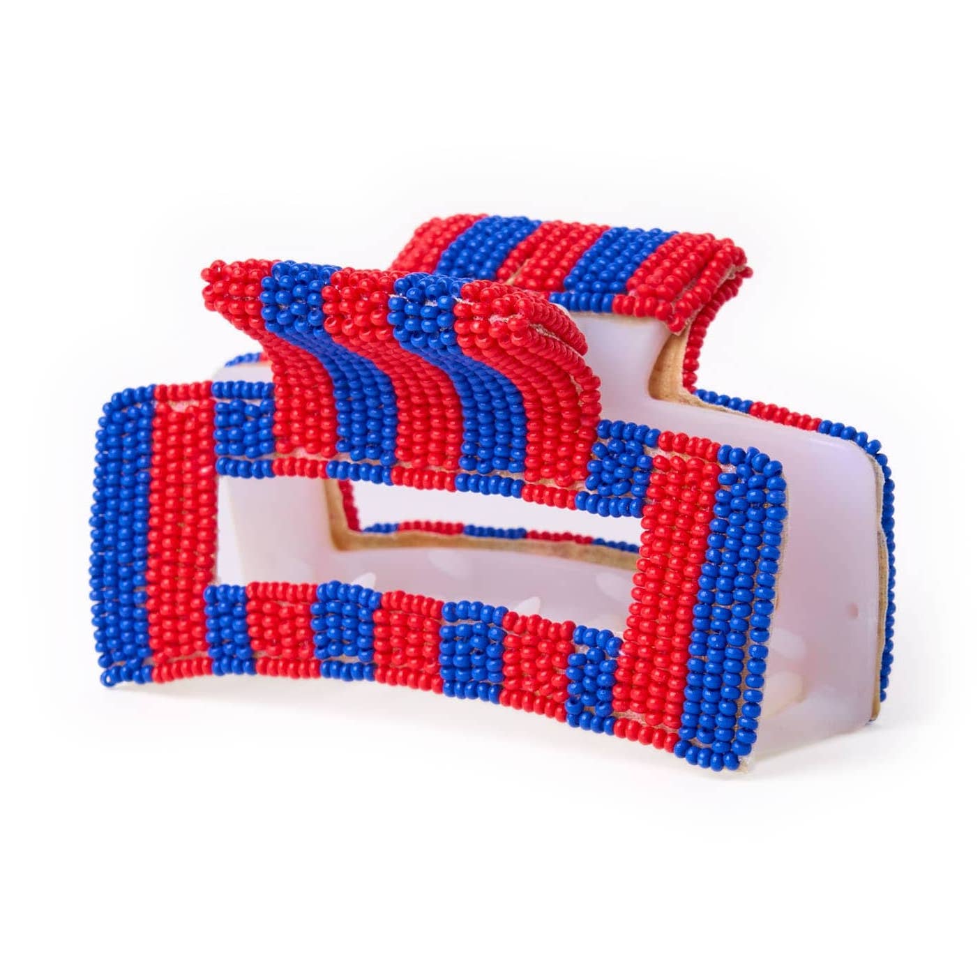 Game Day Striped Beaded Claw Clip - Joy Gift Shoppe