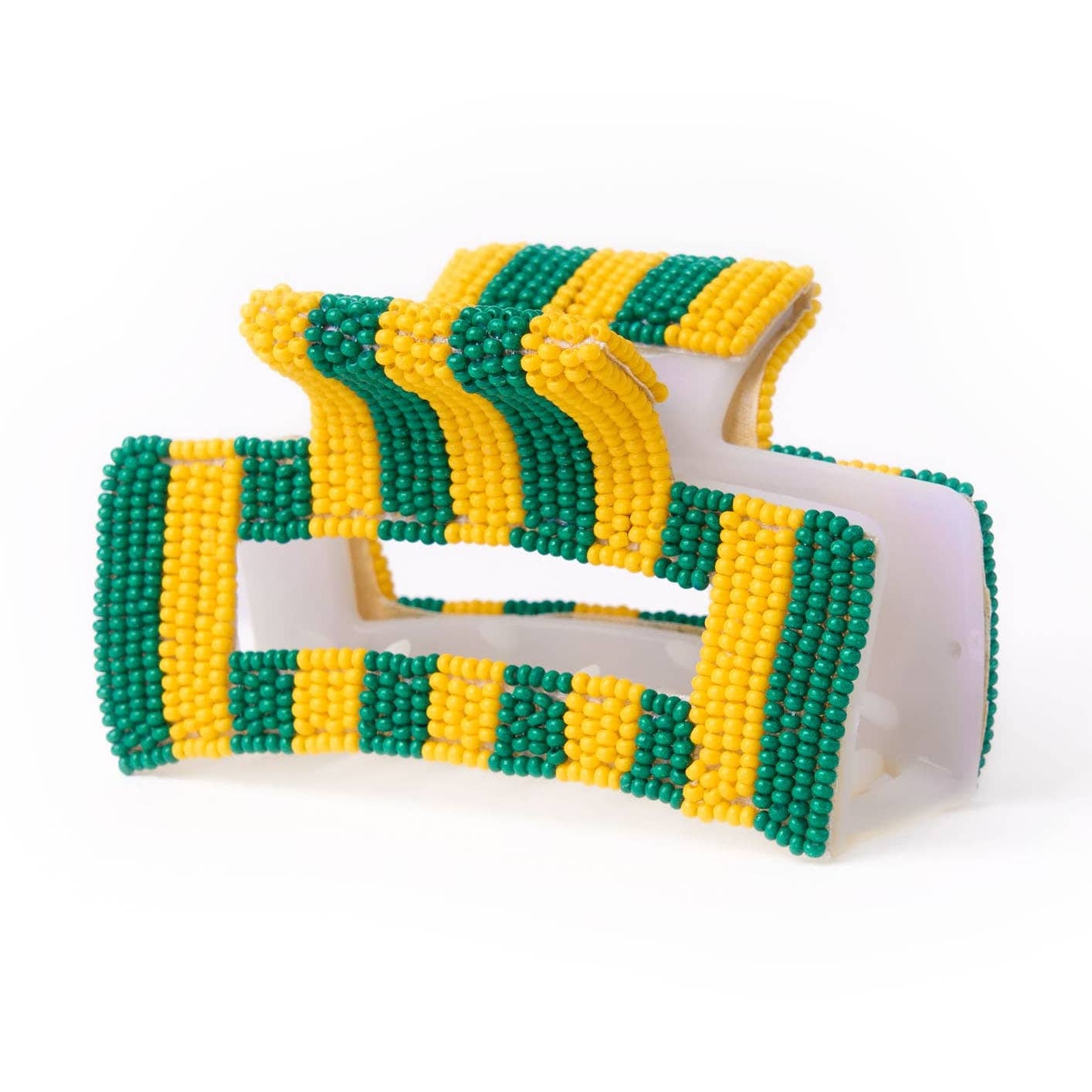 Game Day Striped Beaded Claw Clip - Joy Gift Shoppe