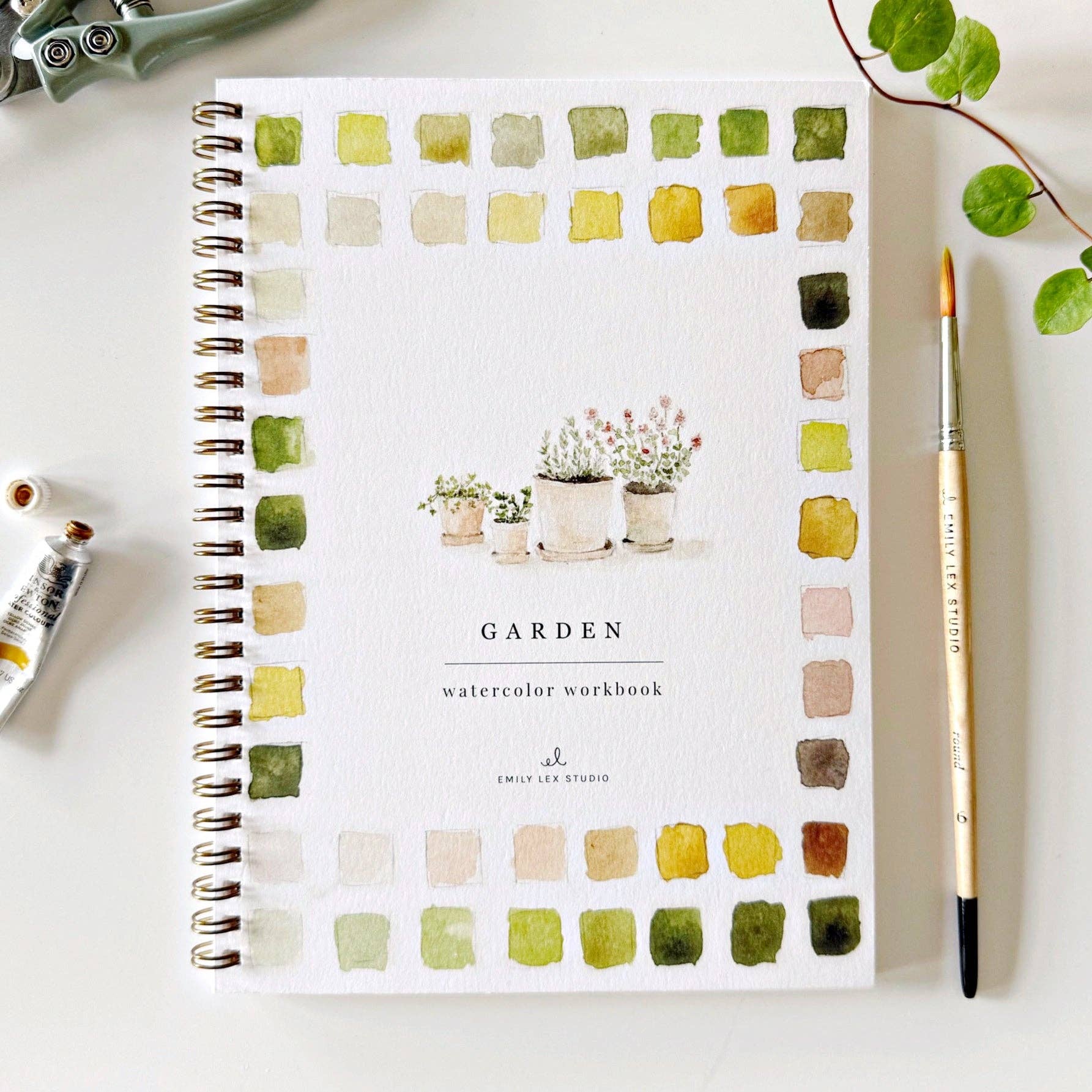 Garden watercolor workbook - Joy