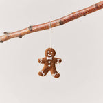 Gentleman Felted Gingerbread Ornament - Joy