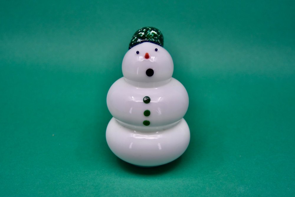 George Glass Snowman - Joy