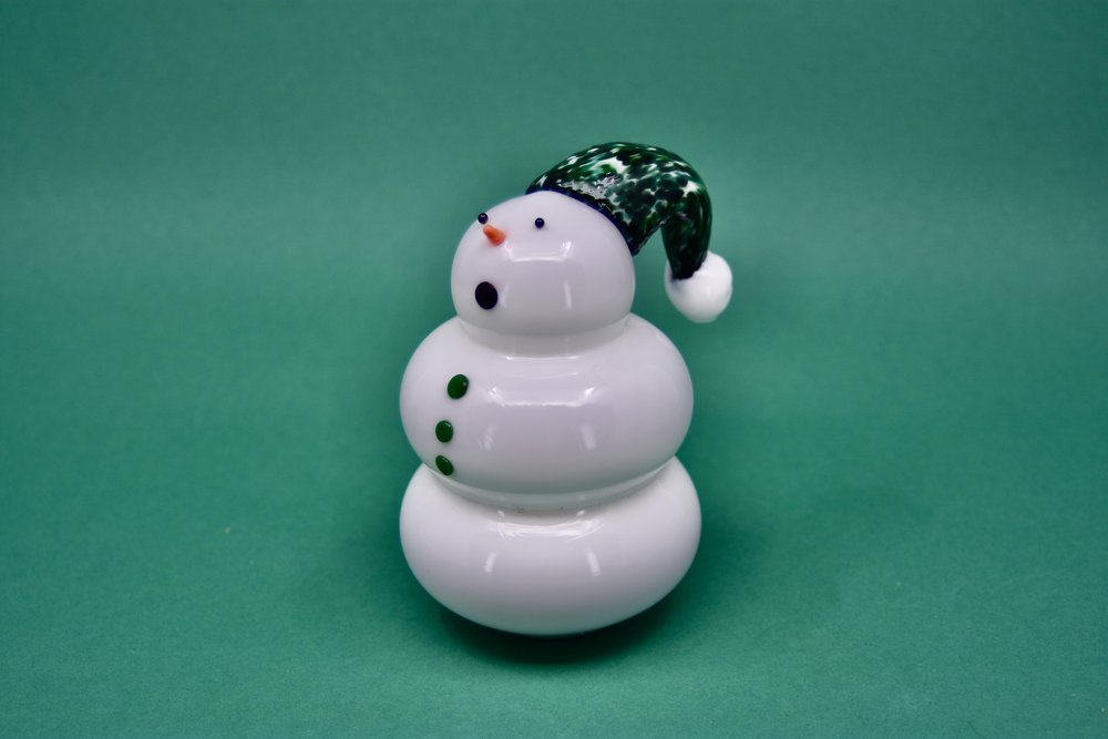 George Glass Snowman - Joy