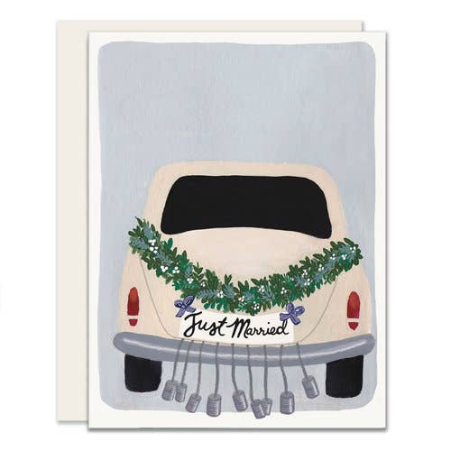 Getaway Car | Just Married Card | Congrats Wedding Card - Joy