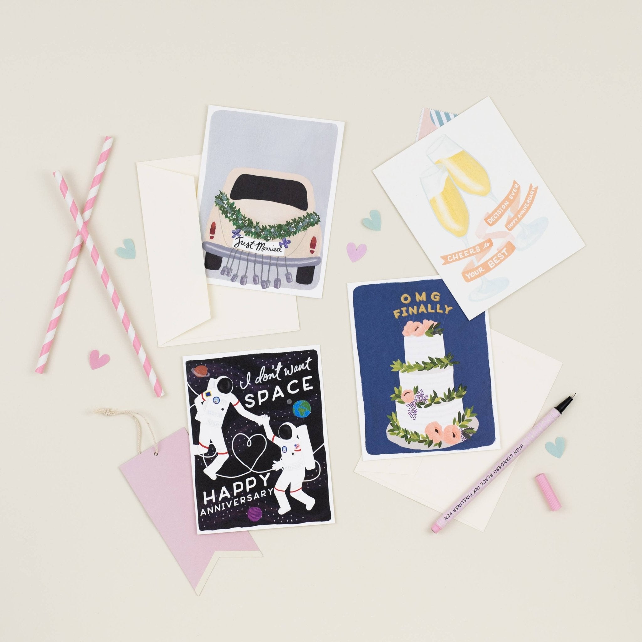 Getaway Car | Just Married Card | Congrats Wedding Card - Joy