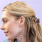 Gia Petite Checked Claw Clip - Joy Gift Shoppe