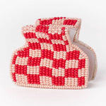 Gia Petite Checked Claw Clip - Joy Gift Shoppe