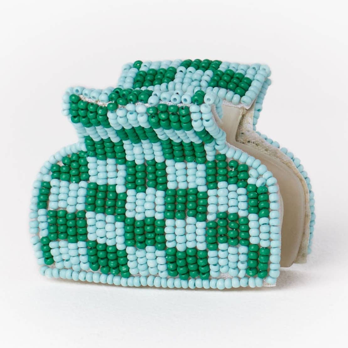 Gia Petite Checked Claw Clip - Joy Gift Shoppe