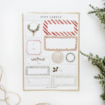 Gift Label Sticker Sheets - Joy
