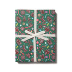 Gingerbread Holiday Wrapping Paper: Rolls of 3 Sheets - Joy