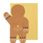 Gingerbread Man Holiday - Die Cut Card - Joy Gift Shoppe