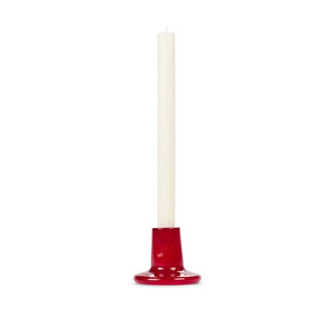 Glass Candleholder - Guardsman Red - Joy Gift Shoppe